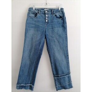 DL1961 Jeans Patti Blue High Rise Denim Button Fly Straight Ankle Jeans Size 27